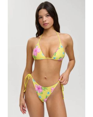 Frankie's Bikinis Soleil Satin Beaded Bikini Bottom - Multicolor