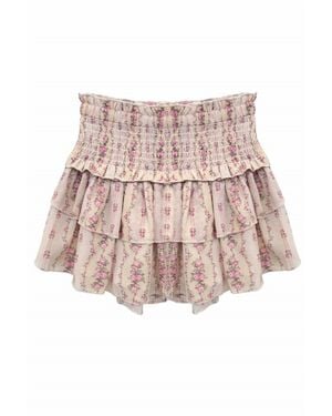 KatieJnyc Girls Cottage Stripe Bianca Skirt - Pink