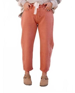 Thread & Supply Anees Mid Rise Pants - Red