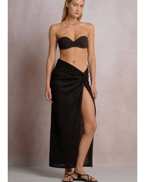 Elan Essie Wrap Skirt - Black