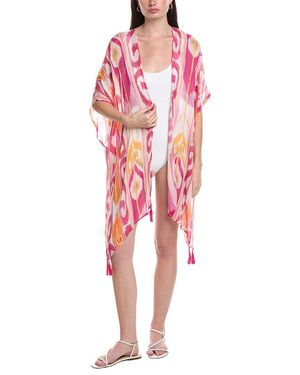Echo Island Ikat Duster - Red