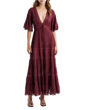 LoveShackFancy Marlowe Dress - Red
