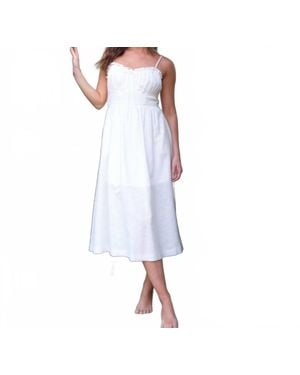 Lena® Berkley Open Back Dress - White