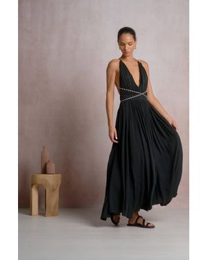 Elan Athena Maxi Dress - Black