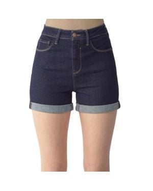Risen Jessica High Rise Shorts - Blue