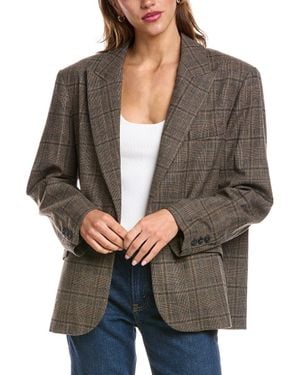 Ba&sh Ceecee Wool-Blend Blazer - Gray