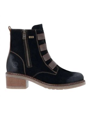 Remonte Real Leather Mid Height Boots - Black