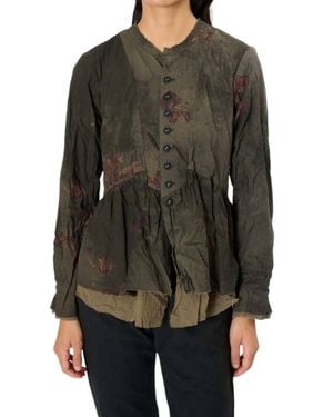 Pas De Calais Utakata Print Jacket - Black
