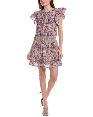 Lilla P Smocked Waist Mini Dress - Pink