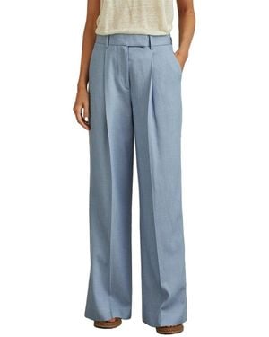 Reiss June Wide Leg Trouser - Blue