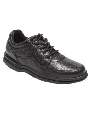 Rockport World Tour Classic Tumbled Leather Walking Shoe - Black