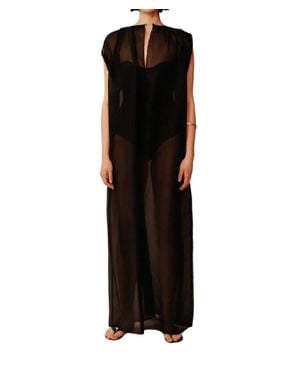 Esse Studios Organza Envelope Dress - Black