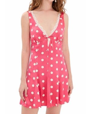 For Love & Lemons Lilian Mini Dress - Pink