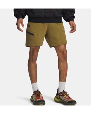 Under Armour Unstoppable Fleece Short 7" Inseam Activewear Dsgl1132 - Green