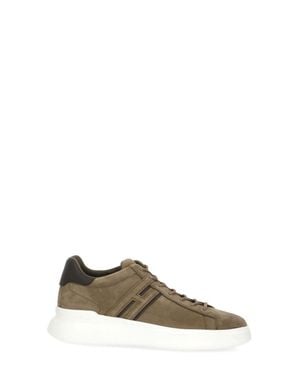 Hogan Suede Low-Top Sneakers - Natural