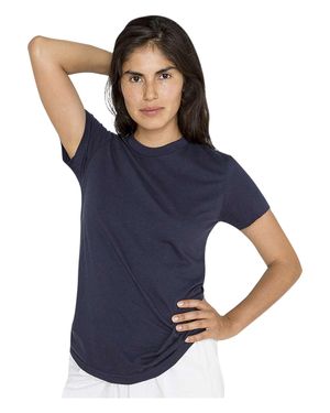 LOS ANGELES APPAREL Usa-Made Fine Jersey T-Shirt - Blue