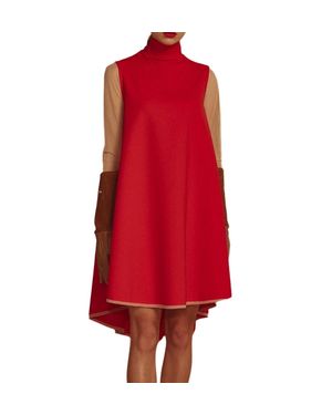 Marie Saint Pierre Tadeo Sleeveless Dress - Red