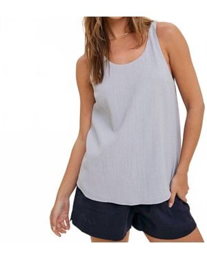 Poshture Finds Wishlist Textured Tank Top - Gray