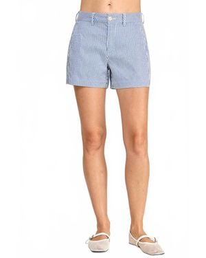 Level 99 Evie Side Welt Shorts - Blue