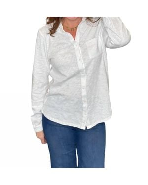 Hello Nite Perfectly Soft Button Up Shirt - White
