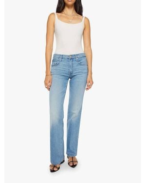 Mother Bookie Sneak Bootcut Jeans - Blue