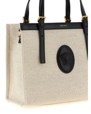 Versace Leather Tote Bag - Black