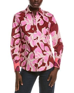 tyler boe Chloe Print Shirt - Red