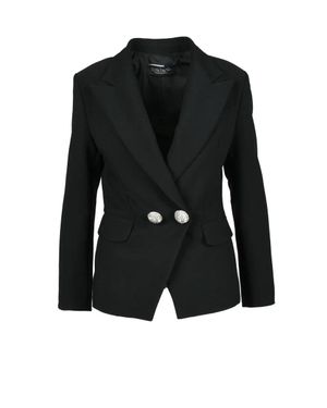 Nora Barth Structured Jacket With Decorative Buttons - Black