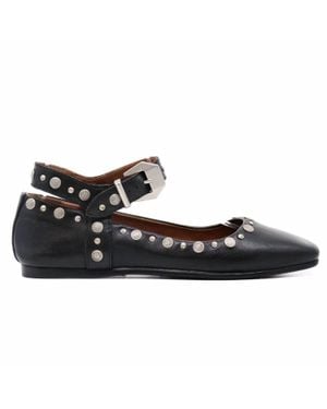 Free People Mystic Mary Jane Flats - Black