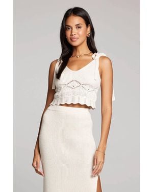 Saltwater Luxe Monni Sweater Tank - White