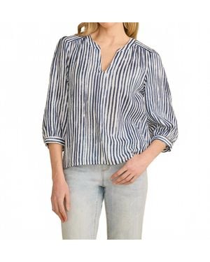 Fdj Pop Over Three Quarter Sleeves Top - Black