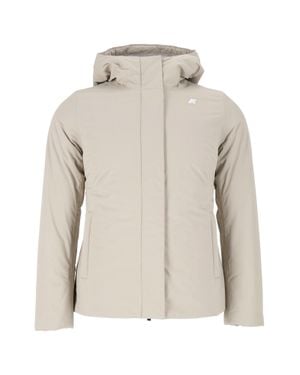 K-Way Lil Twill Soft Beaver Short Coat - Natural