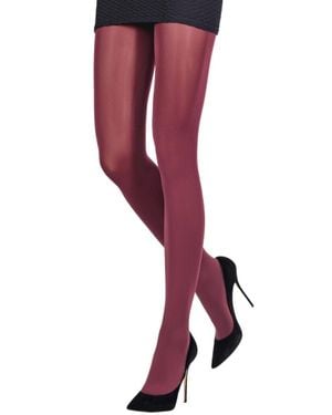 Emilio Cavallini Microfiber Opaque Tights - Purple