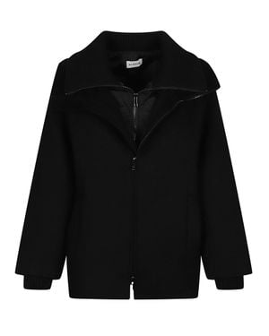 P.A.R.O.S.H. Leak26 Boxy Wool Jacket - Black