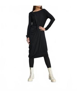 Simply Mila Budapest Long Sleeve Midi Dress - Black