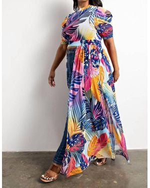 The Curve Tropical Breeze Maxi Top - White