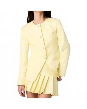 French Connection Sabine Slim Jacket - Yellow