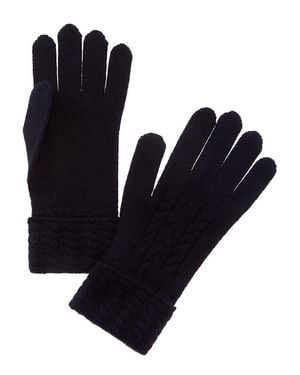 N.Peal Cashmere N. Peal Cable Cashmere Gloves - Blue