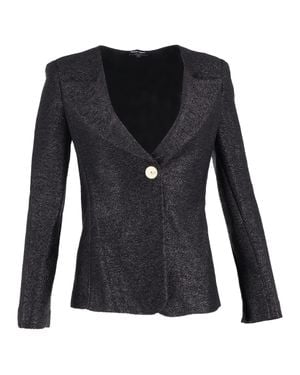 Armani Giorgio Single-Buttoned Blazer - Black