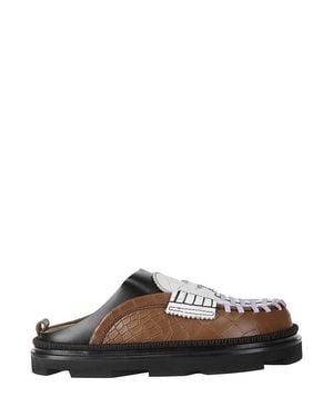 Colville Comfortable Chunky Mules - Brown
