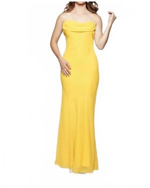 Milano Formals Flowing Muse Maxi Dress - Yellow