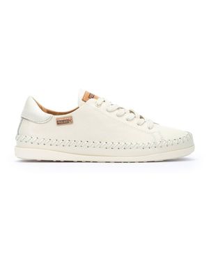 Pikolinos Soller W8B-6531 Sneakers Ivory Leather Shoes Zap425 - White