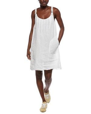 XCVI Pilar Linen Tank Dress - White