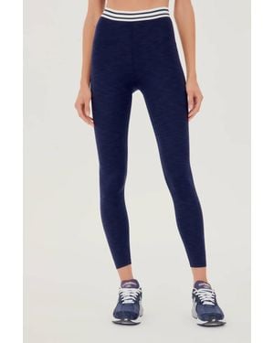 Splits59 Bailey High Waist Active Rib 7/8 Leggings - Blue