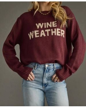 Panache Apparel Wine Weather Sweater - Red
