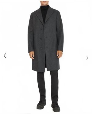 Theory Monroe Wool Melton Coat - Black