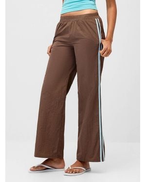 Pretty Garbage Jet Set Track Pants - Brown