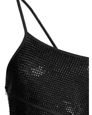 ANDREADAMO Viscose Short Dress - Black