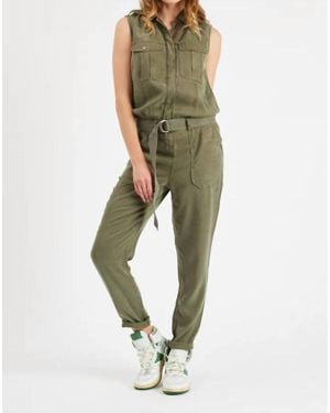 Etienne Marcel Utility Sleeveless Jumpsuit - Green