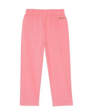 Bonton Kid's Velvet Duck Pants - Pink